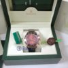 rolex replica daytona chocolate rose gold pelle orologio replica copia imitazione