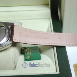 rolex replica daydate white gold charry strip leather orologio replica copia imitazione
