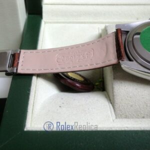 rolex replica daydate white gold charry strip leather orologio replica copia imitazione