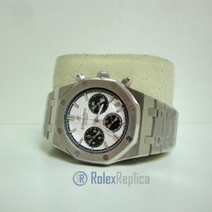 audemars piguet replica chrono royal oak leo messi acciaio white dial panda imitazione copia