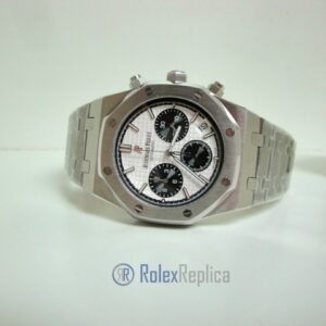 audemars piguet replica chrono royal oak leo messi acciaio white dial panda imitazione copia