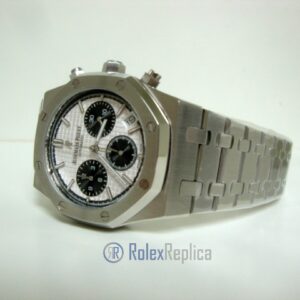 audemars piguet replica chrono royal oak leo messi acciaio white dial panda imitazione copia