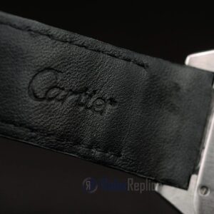Cartier replica santos skeletron acciaio rose gold strip leather orologio imitazione perfetta