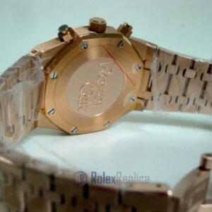 audemars piguet replica chrono royal oak leo messi rose gold black dial imitazione copia