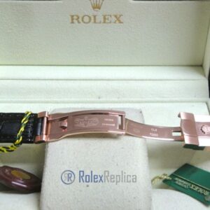 rolex replica daydate rose gold argentèè strip leather orologio replica copia imitazione