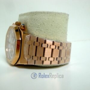 audemars piguet replica chrono royal oak leo messi rose gold white dial panda imitazione copia