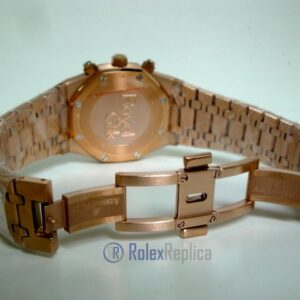 audemars piguet replica chrono royal oak leo messi rose gold white dial panda imitazione copia