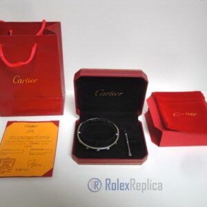 Cartier replica gioiello bracciale love oro bianco