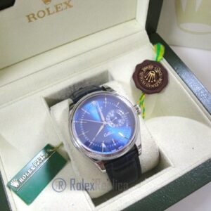 rolex replica cellini date blue dial orologio replica cinturino pelle