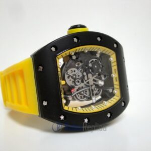 richard mille replica RM61-01 baby blake skeletron yellow limited edition strip rubber-b