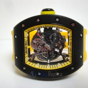 richard mille replica RM61-01 baby blake skeletron yellow limited edition strip rubber-b