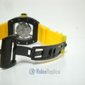 richard mille replica RM61-01 baby blake skeletron yellow limited edition strip rubber-b