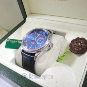 rolex replica cellini date blue dial orologio replica cinturino pelle