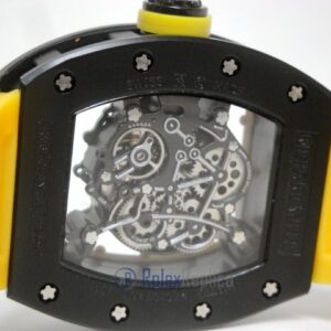richard mille replica RM61-01 baby blake skeletron yellow limited edition strip rubber-b