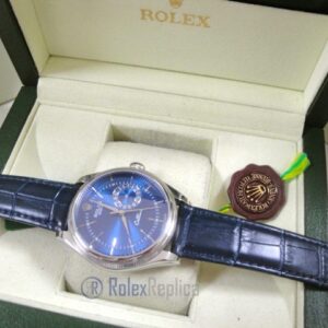 rolex replica cellini date blue dial orologio replica cinturino pelle