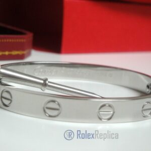Cartier replica gioiello bracciale love oro bianco
