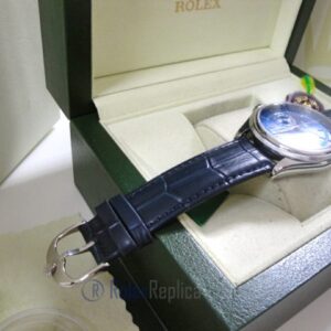 rolex replica cellini date blue dial orologio replica cinturino pelle