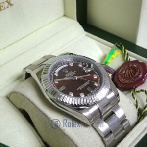rolex replica daydate ll acciaio cherry dial oyster orologio replica copia imitazione