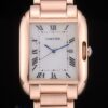Cartier replica tank americaine rose gold white dial orologio imitazione perfetta