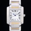 Cartier replica tank francaise acciaio oro white dial orologio imitazione perfetta