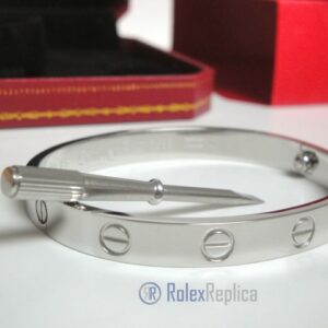 Cartier replica gioiello bracciale love oro bianco