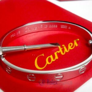 Cartier replica gioiello bracciale love oro bianco