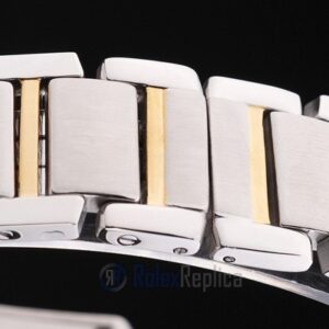 Cartier replica tank francaise acciaio oro white dial orologio imitazione perfetta