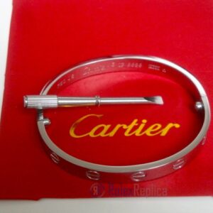 Cartier replica gioiello bracciale love oro bianco