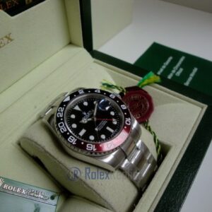rolex replica GMT master II rosso nero RSNR ceramica orologio replica
