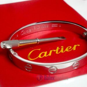 Cartier replica gioiello bracciale love oro bianco