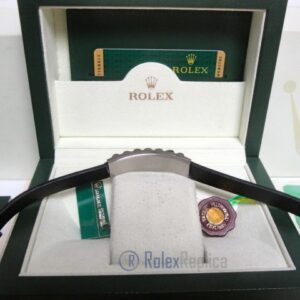 Rolex replica gioielli bracciale jubilèè-style acciaio-pelle black