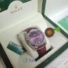 rolex replica datejust acciaio oyster perpetual red grape leather orologio imitazione