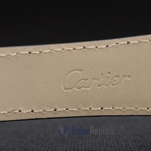 Cartier replica tank americaine acciaio strip leather black orologio imitazione perfetta