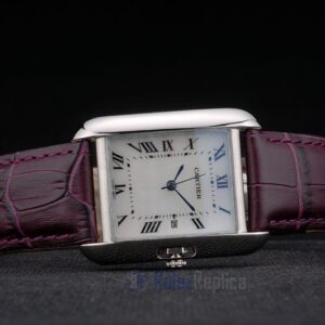 Cartier replica tank americaine acciaio strip leather cherry orologio imitazione perfetta