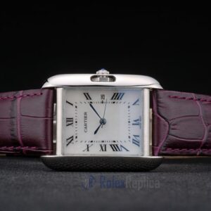 Cartier replica tank americaine acciaio strip leather cherry orologio imitazione perfetta