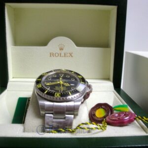 rolex replica deepsea seadweller acciaio black out yellow edition orologio replica