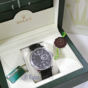 rolex replica cellini date black dial orologio replica cinturino pelle