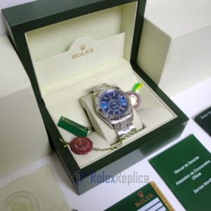 rolex replica sky-dweller acciaio-white gold blue dial orologio replica copia