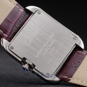 Cartier replica tank americaine acciaio strip leather cherry orologio imitazione perfetta