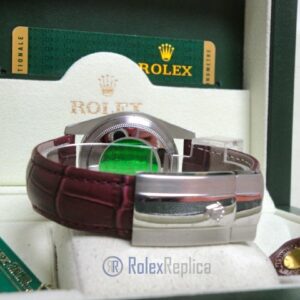 rolex replica datejust acciaio oyster perpetual red grape leather orologio imitazione