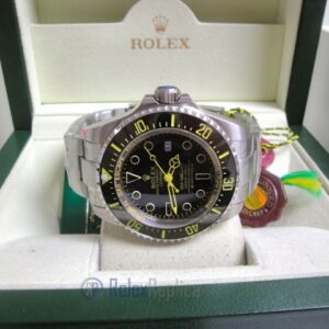 rolex replica deepsea seadweller acciaio black out yellow edition orologio replica