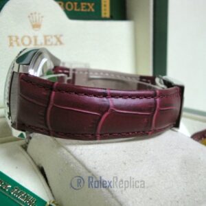 rolex replica datejust acciaio oyster perpetual red grape leather orologio imitazione