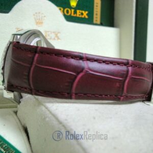 rolex replica datejust acciaio oyster perpetual red grape leather orologio imitazione