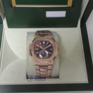 patek philippe replica nautilus rose gold moon phase 5712 orologio imitazione