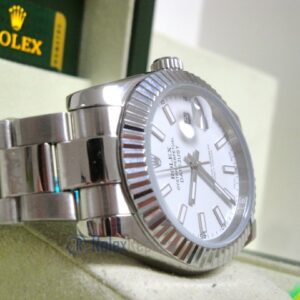 rolex replica datejust acciaio oyster white dial orologio imitazione