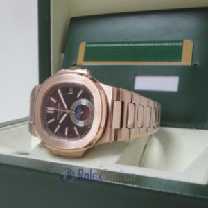 patek philippe replica nautilus rose gold moon phase 5712 orologio imitazione