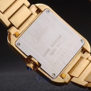 Cartier replica tank americaine oro giallo white dial orologio imitazione perfetta