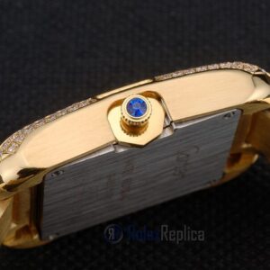 Cartier replica tank americaine oro giallo white dial orologio imitazione perfetta