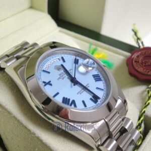 rolex replica daydate ll acciaio sky dial strip president orologio replica copia imitazione