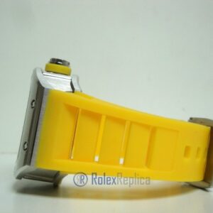 richard mille replica RM038 bubba watson skeletron yellow limited edition strip rubber-b
